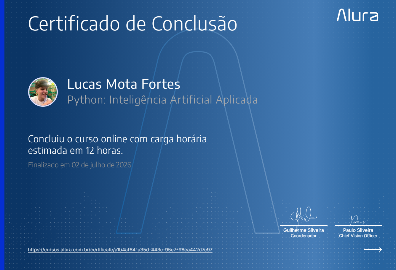 Certificado Alura - Python: Inteligência Artificial Aplicada